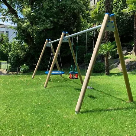 아파트 Casa Rocca Bella D Gartenwohnung 아스꼬나